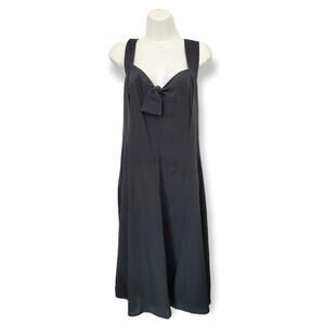 Vintage Caren Desiree & Co. Black Sweetheart Neckline Sleeveless Dress Size 14